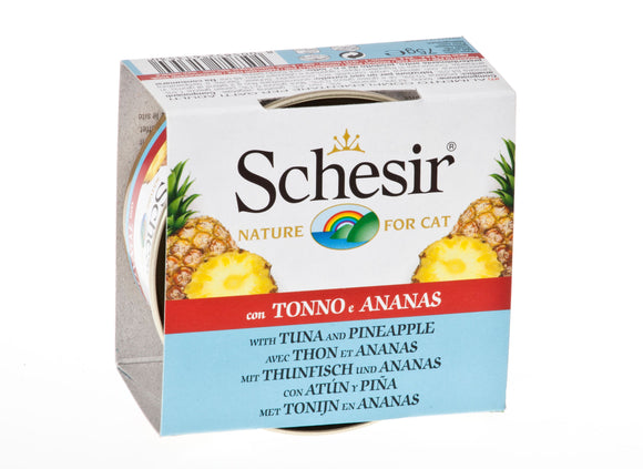 Schesir Can with Fruits (Tuna and Pineapple) for Cats (75g)