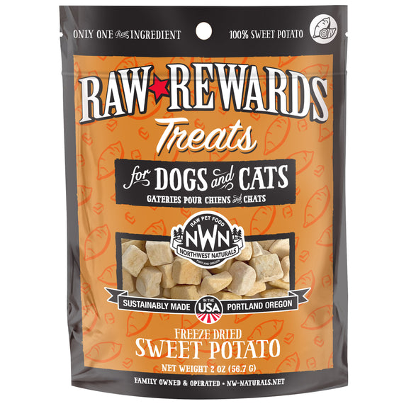 Northwest Naturals Freeze-Dried Sweet Potato Treats for Dogs & Cats (2oz)