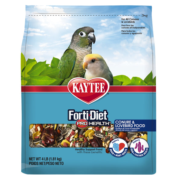 Kaytee Forti-Diet Pro Health Conure and Lovebird Food (4lb)