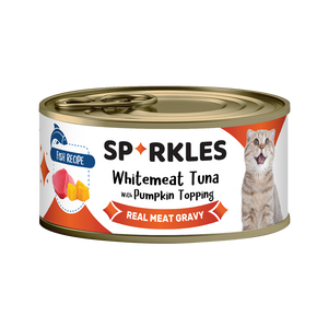 [1ctn=24cans] Sparkles Colours Tuna With Pumpkin Topping Canned Cat Food (70g x 24)