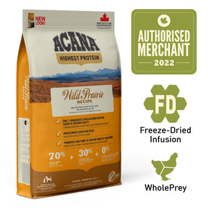 ACANA Regionals Freeze-Dried Infused Wild Prairie Dog Dry Food (2 Sizes)
