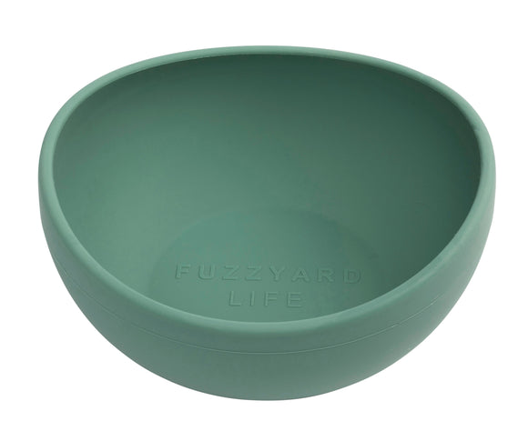 Fuzzyard Silicone Dog Feeding Bowl (Myrtle Green) 3 sizes