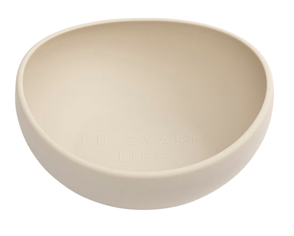 Fuzzyard Silicone Dog Feeding Bowl (Sandstone) 3 sizes