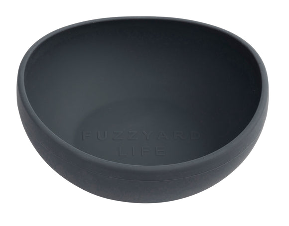 Fuzzyard Silicone Dog Feeding Bowl (Slate Grey) 3 sizes