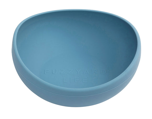 Fuzzyard Silicone Dog Feeding Bowl (French Blue) 3 sizes