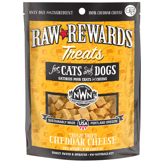 Northwest Naturals Freeze-Dried Cheddar Cheese Treats for Dogs & Cats (6oz)