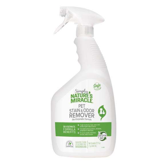 Nature’s Miracle Simply Pet Stain and Odor Remover - Plant Based (32oz)