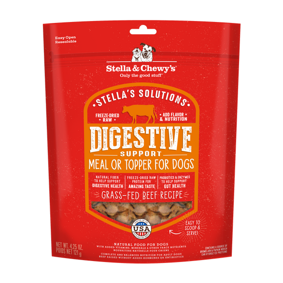 Stella & Chewy’s Stella’s Solution Freeze-Dried Grain Free Dinner Morsels for Dogs (Digestive Boost) 2 sizes