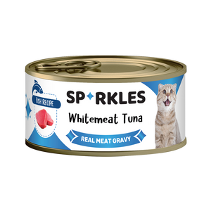 [1ctn=24cans] Sparkles Colours Whitemeat Tuna Canned Cat Food (70g x 24)