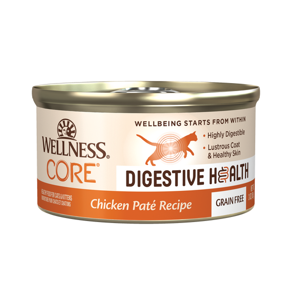 Wellness Core Core Digestive Health Chicken Pate Wet Food for Cats (3oz)