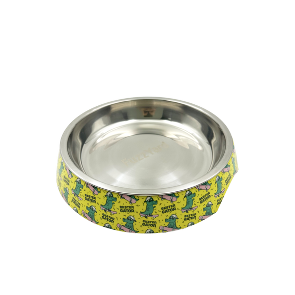Fuzzyard Easy Feeder Bowl for Cats (Sk8ter Gator) One Size