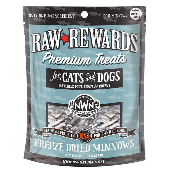 Northwest Naturals Raw Rewards Minnows Freeze-Dried Dog & Cat Treats (1oz)