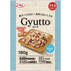 Q-Pet Gyutto Beef & Milk for Dogs (180g)