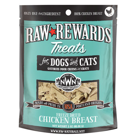 Northwest Naturals Raw Rewards Chicken Breast Freeze-Dried Dog & Cat Treats (3oz)