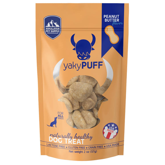Himalayan Pet Supply yakyPUFF Cheese Dog Treats (Peanut Butter Flavor) 57g