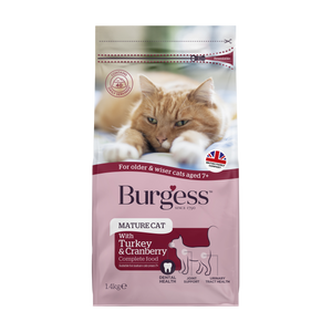 Burgess Turkey & Cranberry for Mature Cats (1.4kg)