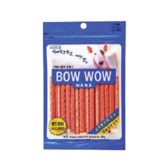 [BW1019] Bow Wow Cheese + Chicken Sandwich Stick Treats for Dogs (120g)