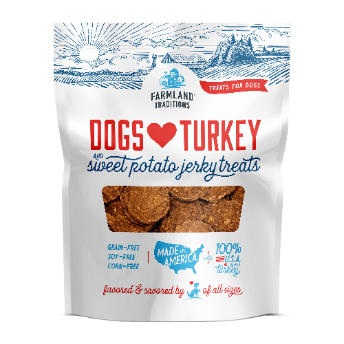 [FT-DLTS06] Farmland Traditions Turkey & Sweet Potato Jerky for Dogs (6oz)