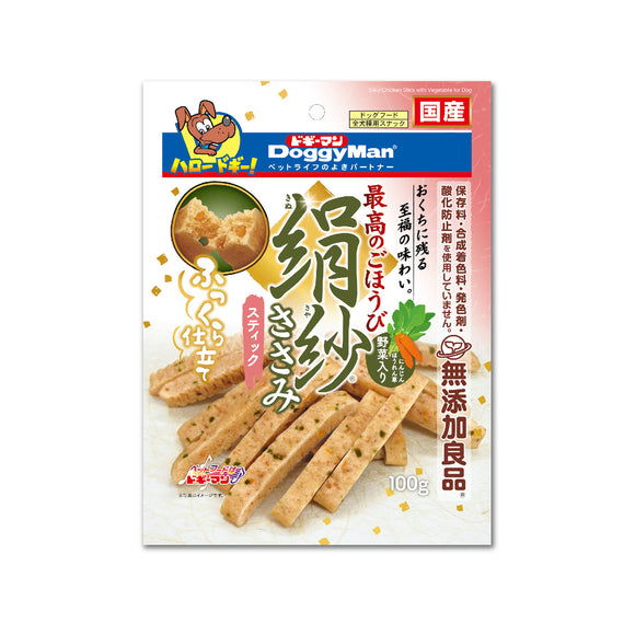 [DM-82331] DoggyMan Silky Chicken Sticks with Vegetable Treats for Dogs (100g)