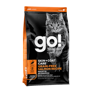 [GO-501] Petcurean Go! Skin + Coat Grain Free Salmon Recipes Dry Food for Cats (3lb)