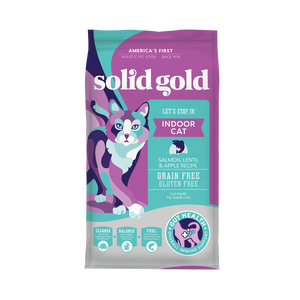 Solid Gold Let’s Stay in Indoor Salmon, Lentils & Apples Recipes Dry Food for Cats (2 sizes)
