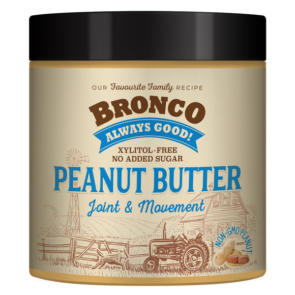 Bronco Peanut Butter Joint & Movement Treats for Dogs (250g)
