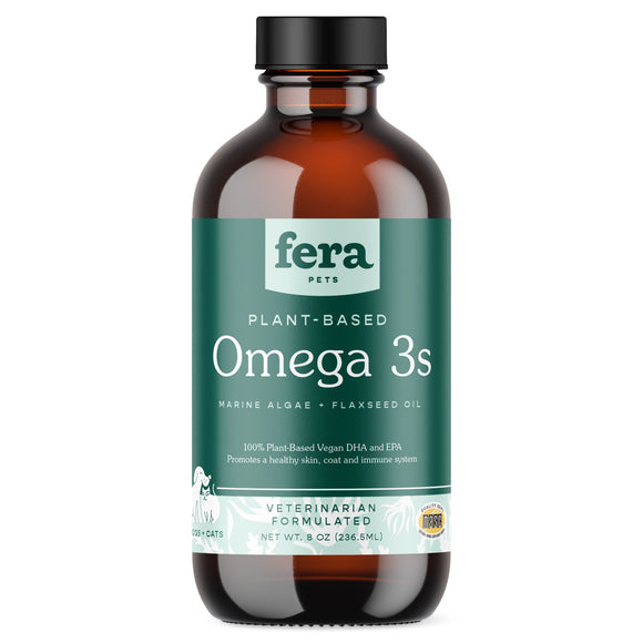 Fera Pet Organics Vegan Omega-3s Algae Oil for Dogs & Cats (8oz)