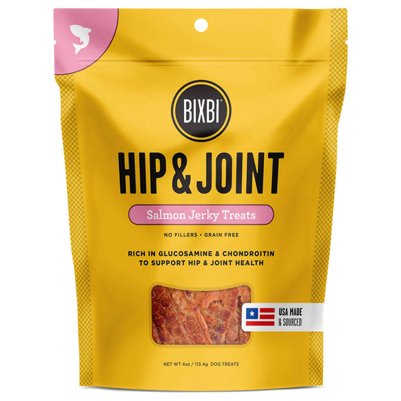 Bixbi Hip & Joint Jerky Grain Free Dehydrated Dog Treats (Salmon) 113.4g
