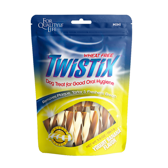 Twistix® Yogurt Banana Dental Chew (5.5oz/156g) 3 sizes