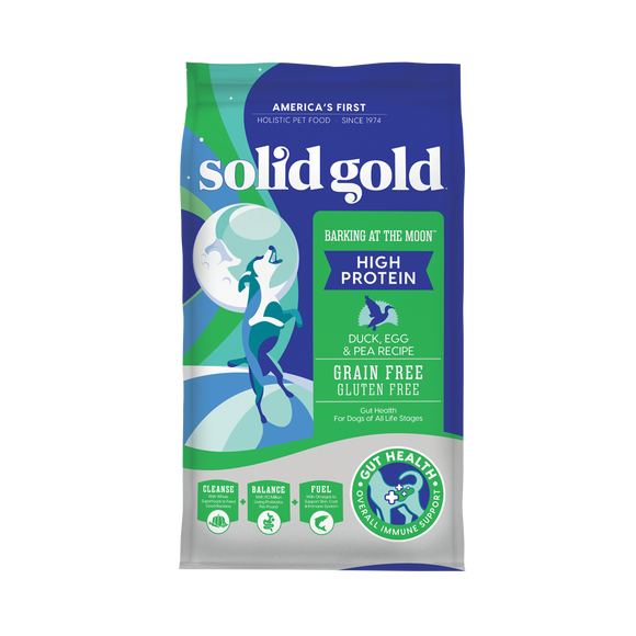 Solid Gold Barking at the Moon Duck, Egg & Peas Recipes Dry Food for Dogs (2 sizes)