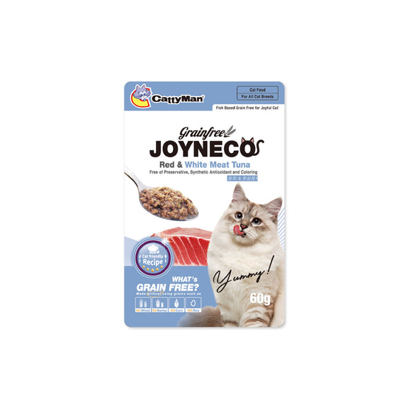 CattyMan Grain Free Joyneco Red & White Meat Tuna Pouch 60g