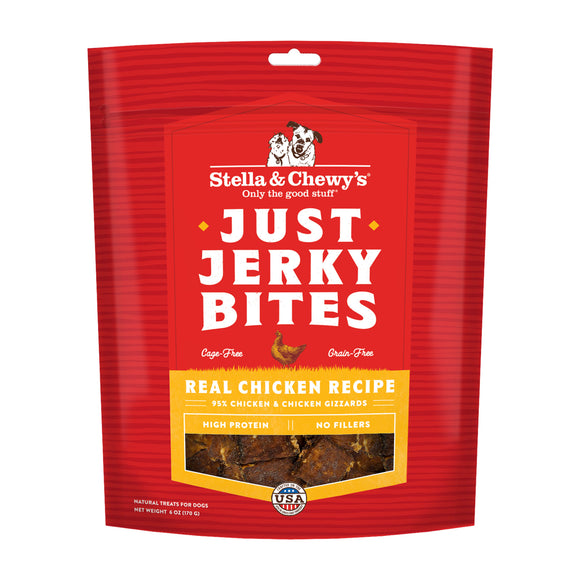 Stella & Chewy’s Just Jerky Bites Chicken Treats for Dogs (6oz)