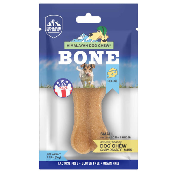 Himalayan Pet Supply Bone Cheese Dog Chew Hard Density Treats (Small) 64g