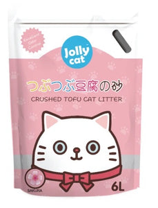 Jollycat Crushed Sakura Tofu Cat Litter (6L)