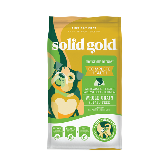 Solid Gold Holistique Blendz Oatmeal, Pearled Barley & Ocean Fish Recipes Dry Food for Dogs (2 sizes)