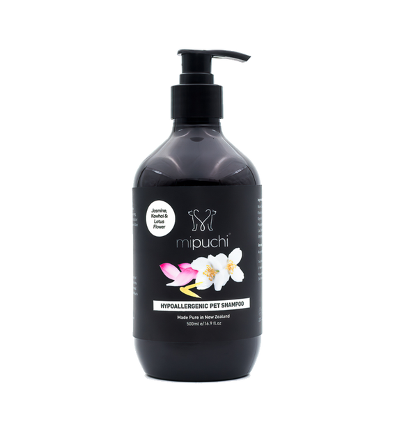 Mipuchi Hypoallergenic Jasmine, Kowhai & Lotus Flower Pet Shampoo (500ml)