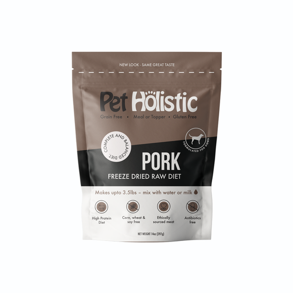 Pet Holistic Freeze Dried Canine Pork Meal (14oz)