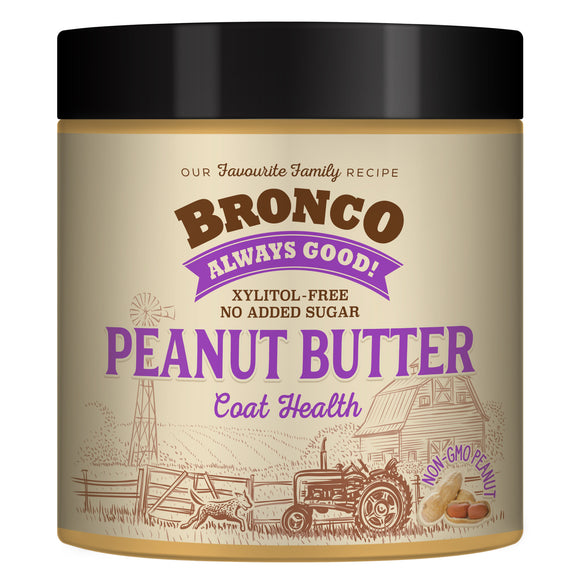 Bronco Peanut Butter Coat Health Treats for Dogs (250g)
