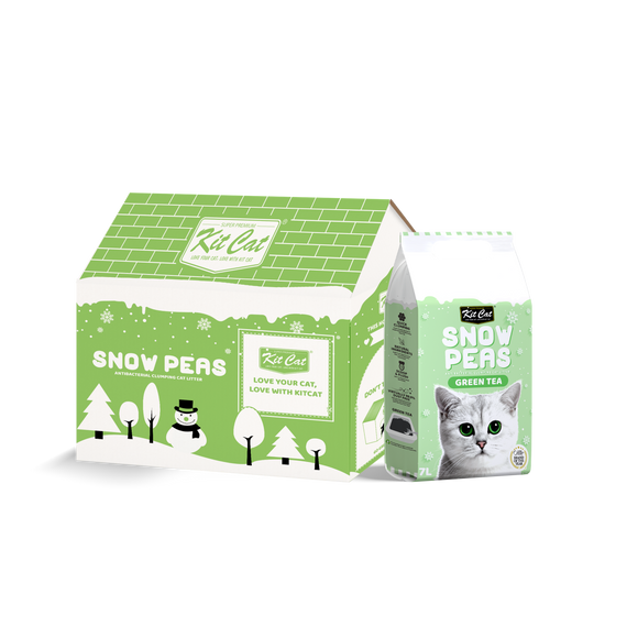 Kit Cat Snow Peas Antibacterial Clumping Cat Litter (Green Tea) 7L