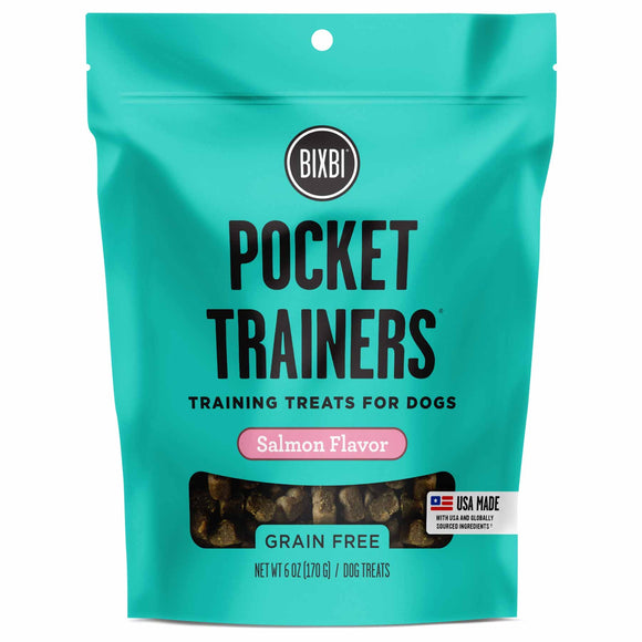 Bixbi Pocket Trainers Grain Free Soft & Chewy Dog Training Treats (Salmon) 170g