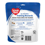 Love'em Pocket Training Rewards Beef Dog Treats 6x20g