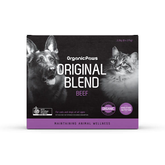 Organic Paws Original Blend Beef Food for Dogs & Cats (2.2kg)