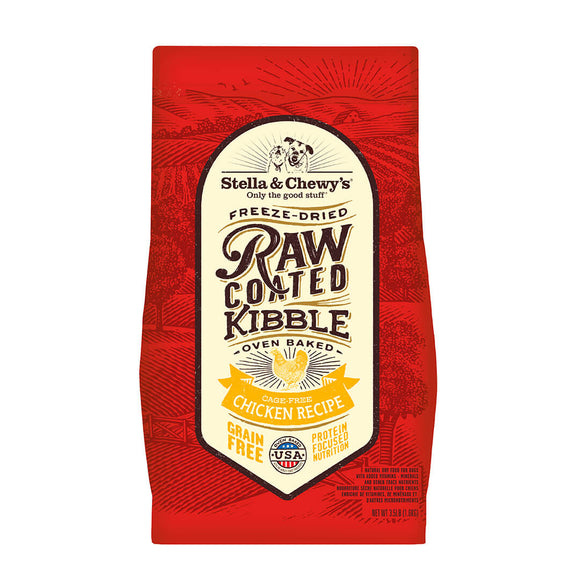 Stella & Chewy’s Freeze-Dried Cage-Free Chicken Raw Coated Kibble for Dogs (2 sizes)