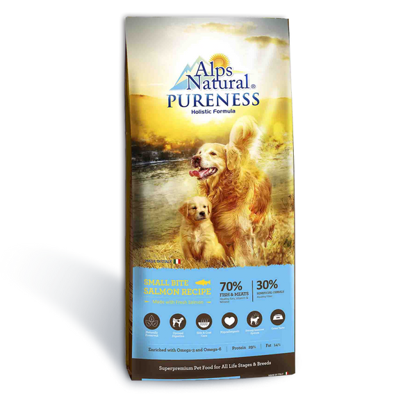 Alps Natural Small Bites Salmon Dry Food for Dogs (2 sizes)
