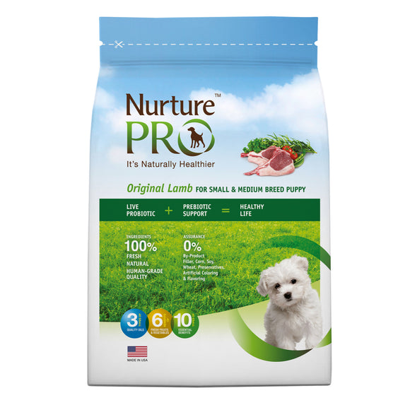 NurturePro Original Lamb Dry Food for Small & Medium Breed Puppy (3 sizes)