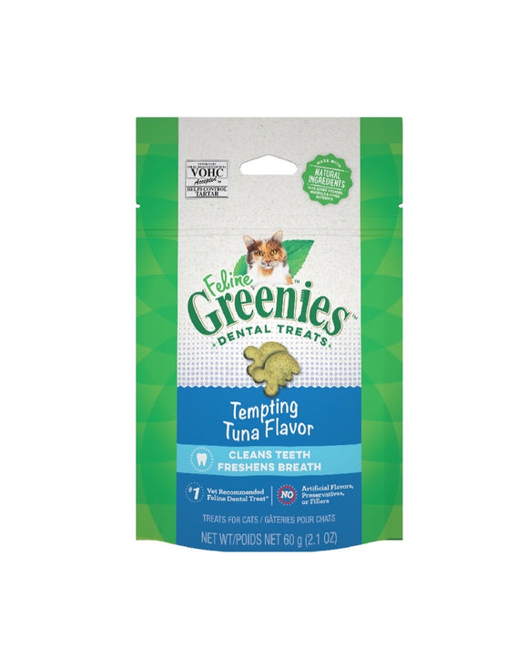 Greenies Tuna Flavor Dental Treats for Cats (60g)