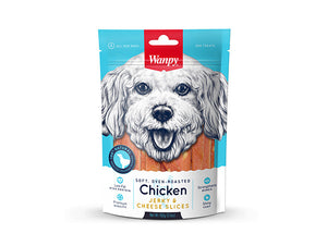 [WP-926] Wanpy Chicken Jerky & Cheese Slices Dog Treats (100g)