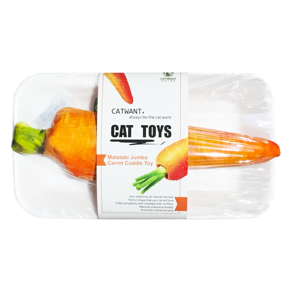 Catwant Catnip Plush Toy for Cats (Carrot)