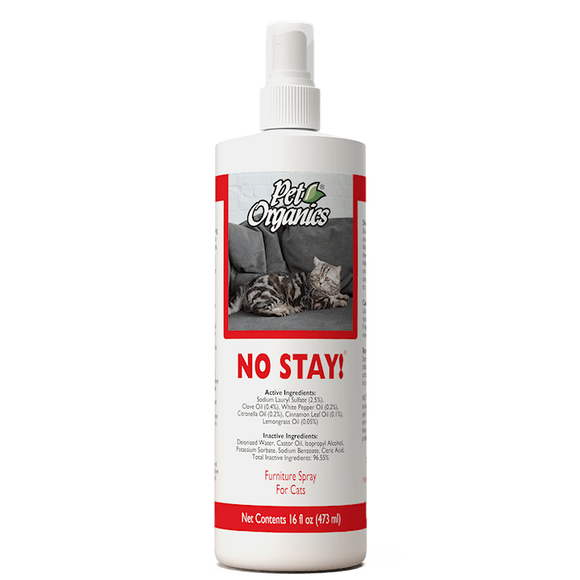 NaturVet Pet Organics No Stay! Furniture Spray for Cats (16floz/473ml)
