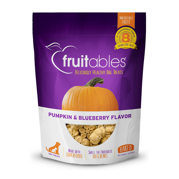 Fruitables Pumpkin & Blueberry Flavor Dog Treats (7oz)